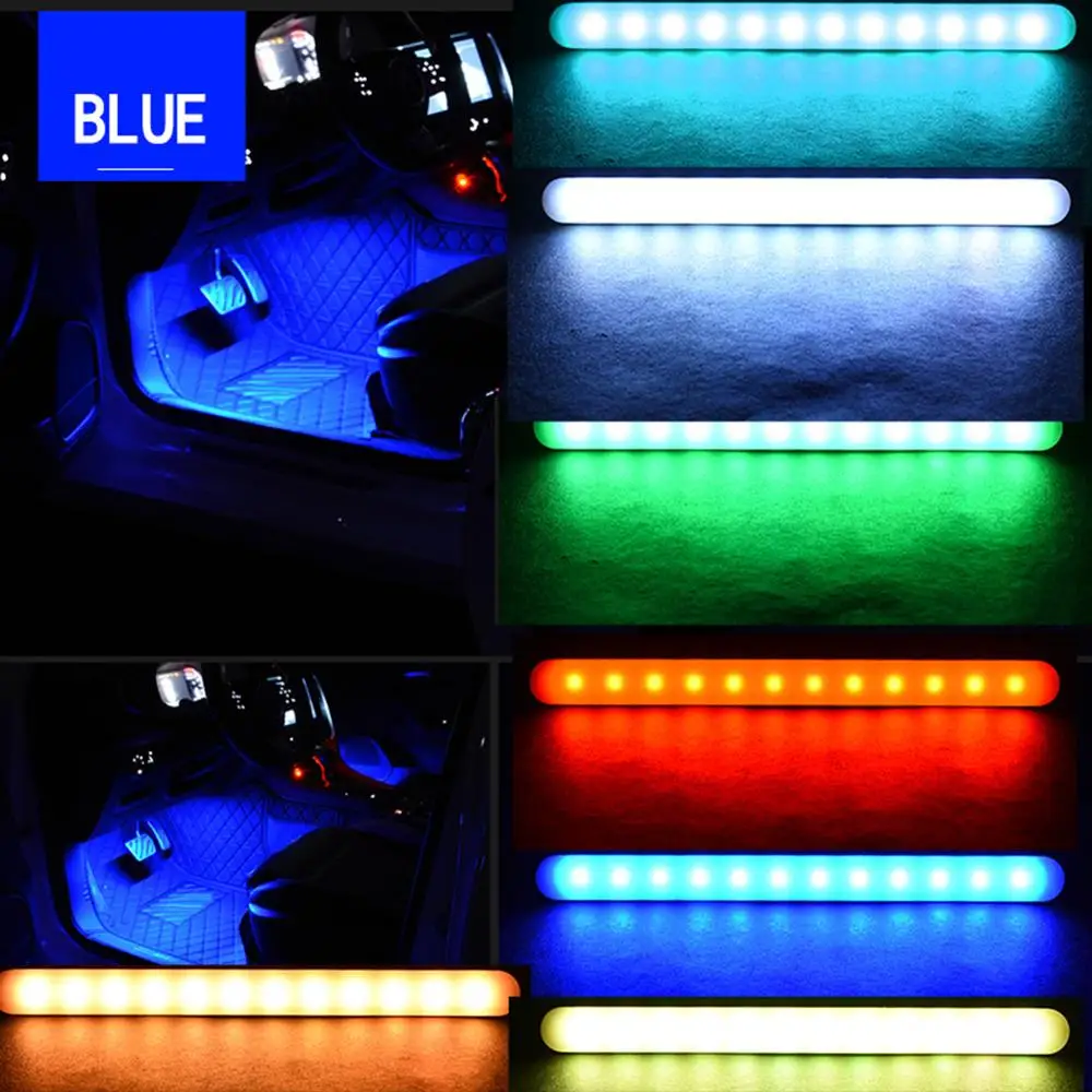 

Car Atmosphere Light Foot Light USB/Cigarette Lighter Remote Control APP Interior Decorative Ambient LED Lamp Strip Accessories