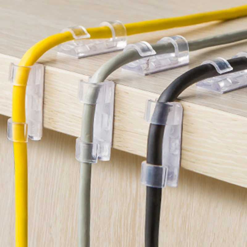 Wire Retainer Cable Organizer Data Buckle Wall Nail-Free Storage Management Clip Routing Artifact | Электроника