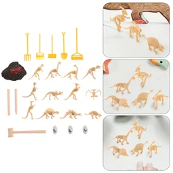 24 pçs dinossauros esqueleto dig brinquedos dinossauros esqueleto arqueológicos brinquedos