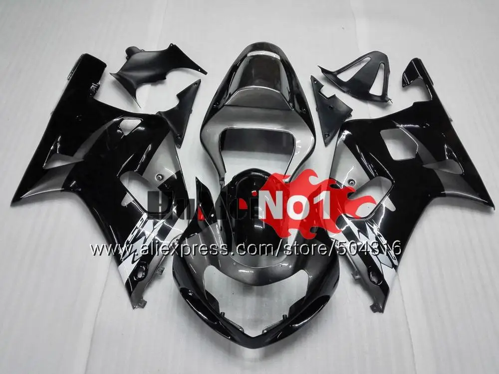 Средства ухода за кожей для SUZUKI GSXR 600 750 CC GSXR600 2001 2002 2003 белый черный 14MC. 74 GSXR750 GSX-R600 01 03 GSXR-600 K1 01 02 03 обтекатель - Цвет: No. 3 Grey black