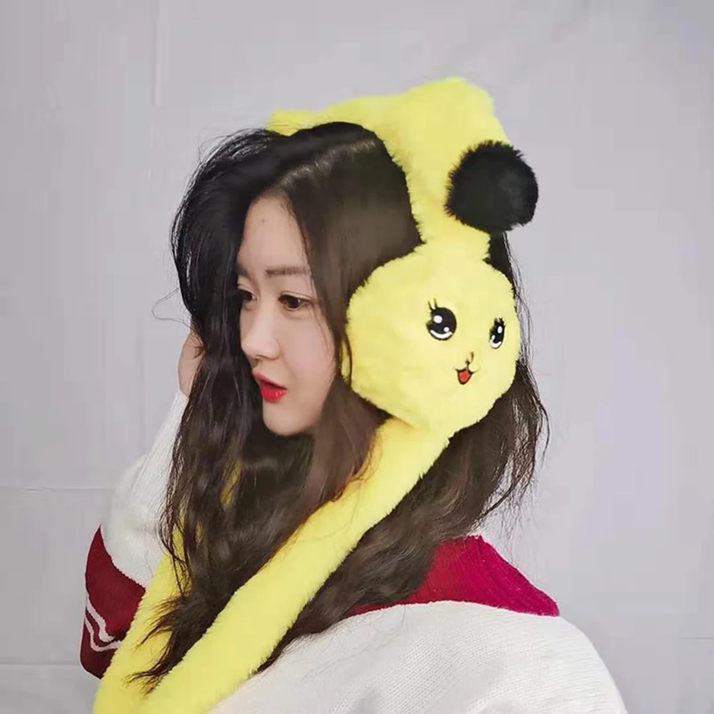 

Novelty Cute Plush Headband Warm Moving Ear Earmuffs Plush Toy Gift Kids Toy Party