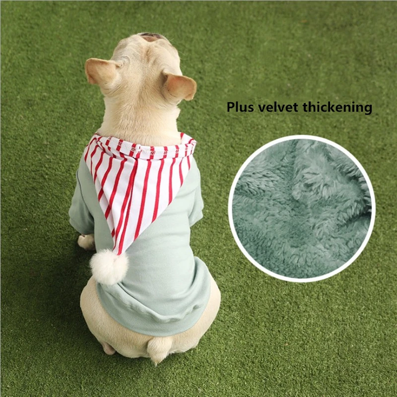Otouno e invierno ropa con capucha para mascotas suéter de perro cólido y cómodo Teddy Bullfighting Schnauzer ropa