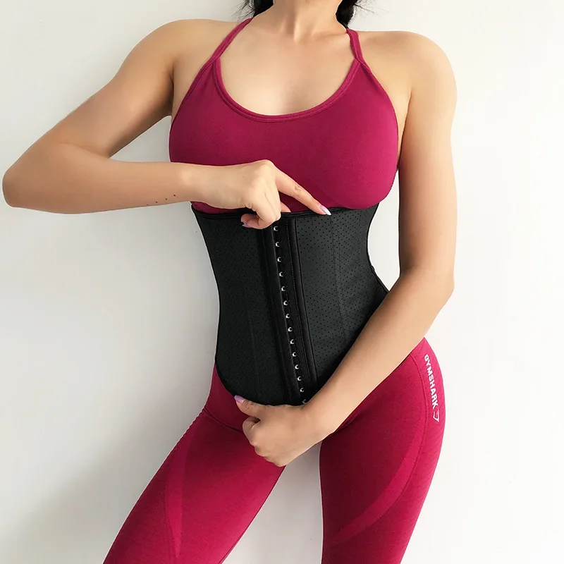 

Door Plate 9 Upgraded 13 Root Steel Rib Fitness Sports Waistband Short Belly Holding Breathable Girdle Mesh Plastic Waist