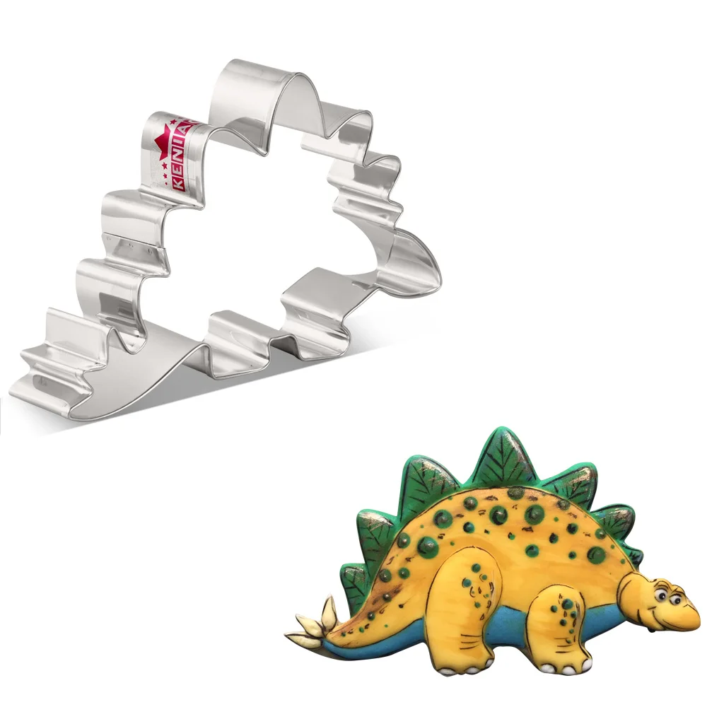 KENIAO Stegosaurus печенье-12 8x8 2 см-динозавр бисквит Фондант хлеб