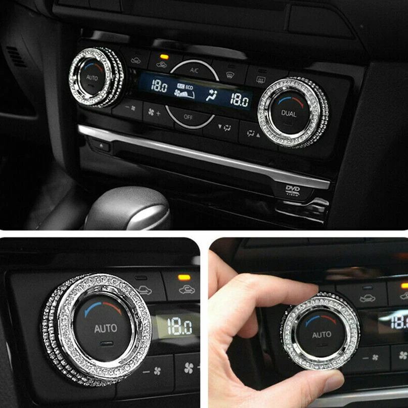 2 шт. регуляторы состояния воздуха декоративная отделка круга для Mazda CX-4 CX5