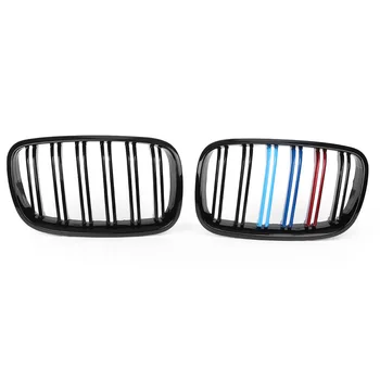 

Car Front Grille Kidney M Color Grill For BMW E70 X5 X6 E71 2007 2008 2009 2010 2011 2012 2013 Gloss Black
