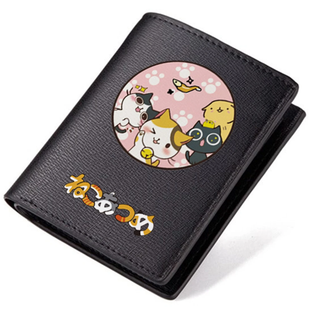 Neko Atsume кошелек HitPoint inc. кошка кошельки мобильная игра милый кошелек EDU форма черные кошельки детский любимый подарок