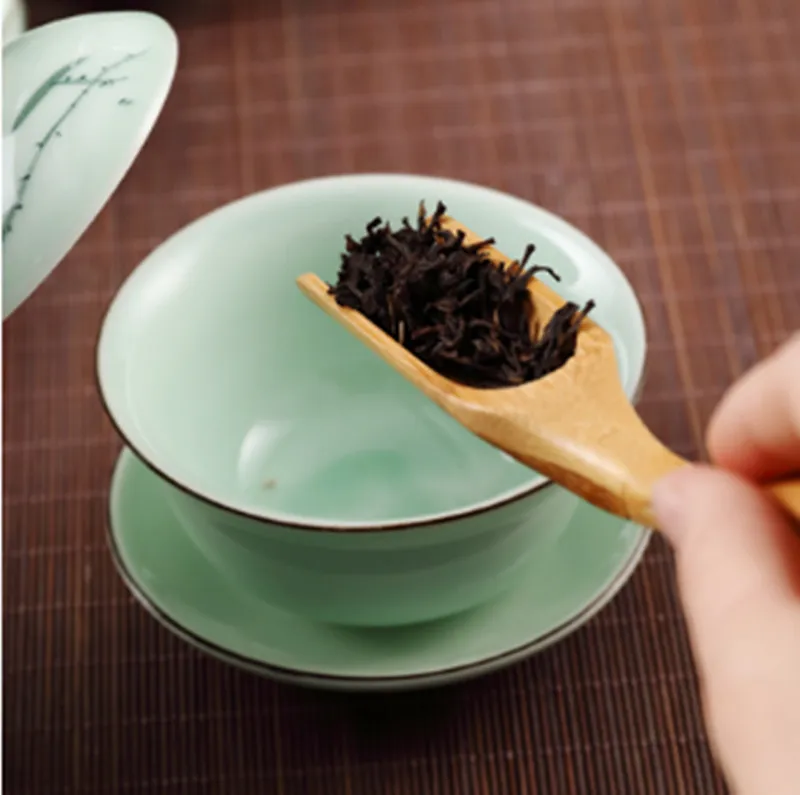 Тисненый Лотос рыба Gaiwan ручная роспись чайный тюрен Longquan узор крышка чайные чаши