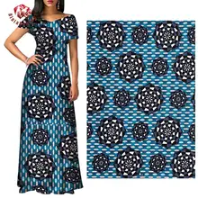 Африканский Воск Принт Анкара ткань бинтареалвоск круг узор Африка мягкий хлопок ткань Анкара Африканский батик ткань 40sp486