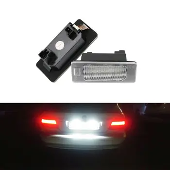 Goedkoop 2 Stks paar 24 SMD Fout Gratis Led Aantal Kenteken Lampen Licht Voor Bmw 1 2 3 4 5 Serie X3 x4 X5 X6 E70 E46 M3 Plug amp; Play 12V