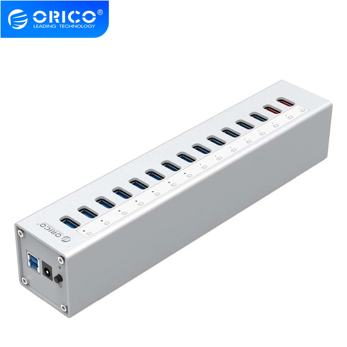 ORICO A3H13P2 алюминиевый 13 портовый USB 3 0 концентратор с 2 портами зарядки 5 в 4 А супер