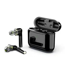 Двойной динамический привод TWS bluetooth 5,0 наушники IPX6 Водонепроницаемый Автоматическое Сопряжение смарт-Сенсорная гарнитура туры Беспроводные наушники с микрофоном