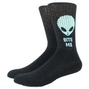 

Thick Funny Alien Slogan Men Thermal Socks