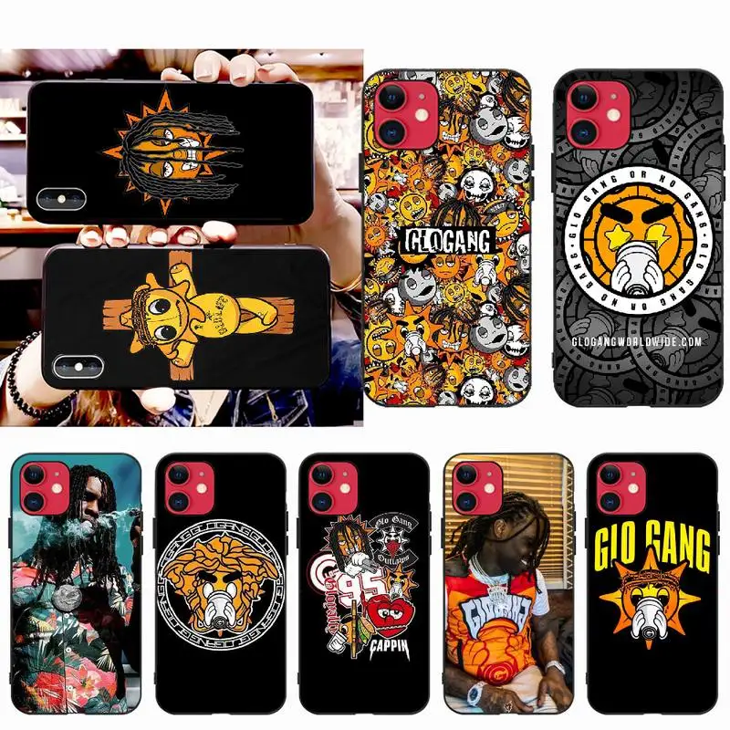 

NBDRUICAI Glo Gang Chief Keef Newly Arrived Black Cell Phone Case for iPhone 11 pro XS MAX 8 7 6 6S Plus X 5S SE XR case