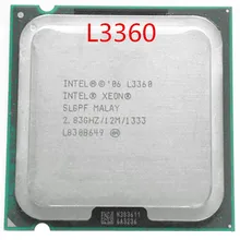 L3360 2,83 GHz 4 четырехъядерный 12M LGA 775 кэш-сервер cpu поцарапанный кусок