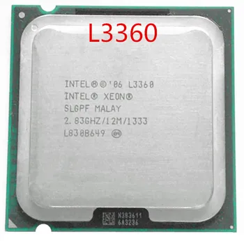 

free shipping L3360 2.83GHz 4 Quad-core 12M LGA 775 Cache Server CPU scrattered piece