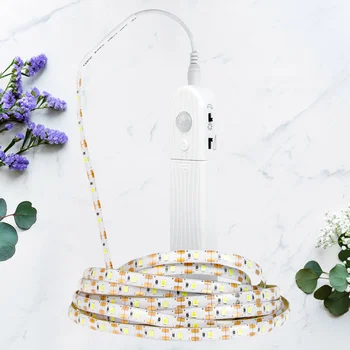 

1PC 1M Long 5V Patch Type LED Sensor Strip Light Smart LED Light Bar Waterproof Sensor Lamp Bar Stick-on Anywhere Operated Night