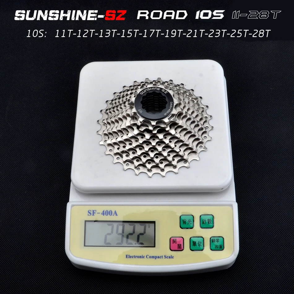 Sonnenschein-sz freies lieferung rennrad schwungrad stahl 9 10 11 S 28 Tsingle geschwindigkeit chuck berg schwungrad teile kompa - Цвет: road 10S 11-28T