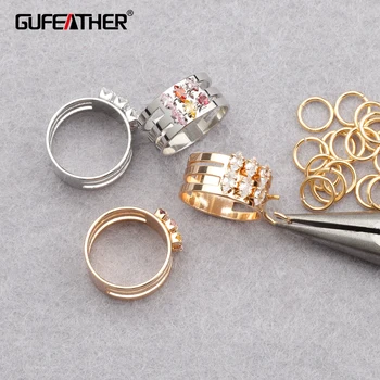 

GUFEATHER M867,rings,18k gold plated,rhodium plated,copper metal,zircon,jewelry making,rings for women,party jewelry,1pcs/lot