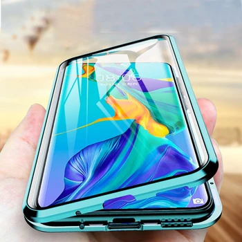 

Double side Glass case For huawei p30 pro Magnetic 360 protection cover on huawey p30 lite p 30 light p30lite p30pro phone coque