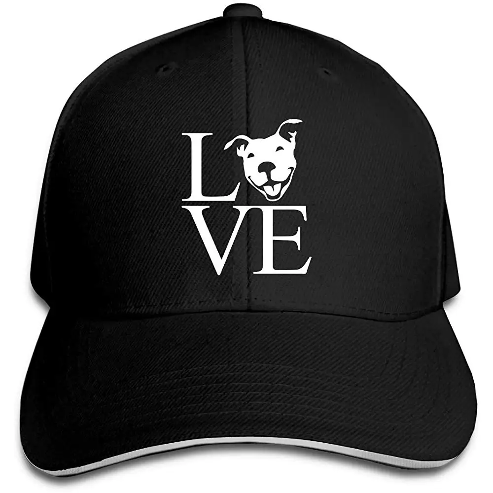 Мужская бейсболка в стиле хип-хоп с надписью Love Pit Bull