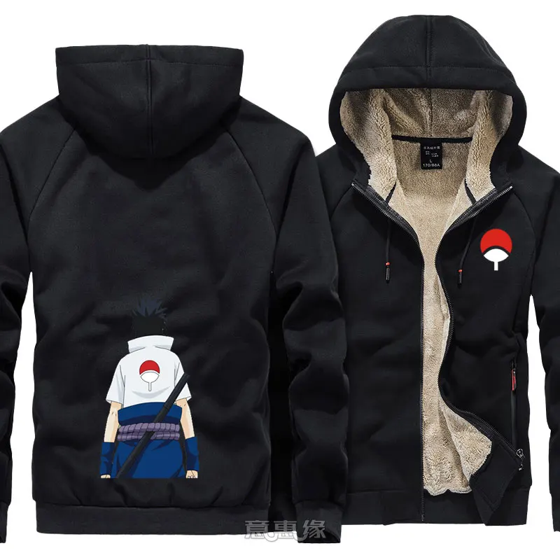 Uzumaki Наруто Толстовка Косплей Ootutuki Hagoromo Sasuke Uchiha мужское теплое пальто зимняя куртка на молнии с капюшоном Толстая Толстовка
