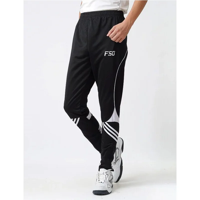 

Spring Breathable zu qiu ku Men's Training Trousers Legs Loose-Fit Quick-Dry Athletic Pants Zipper Skinny Casual Sweatpants