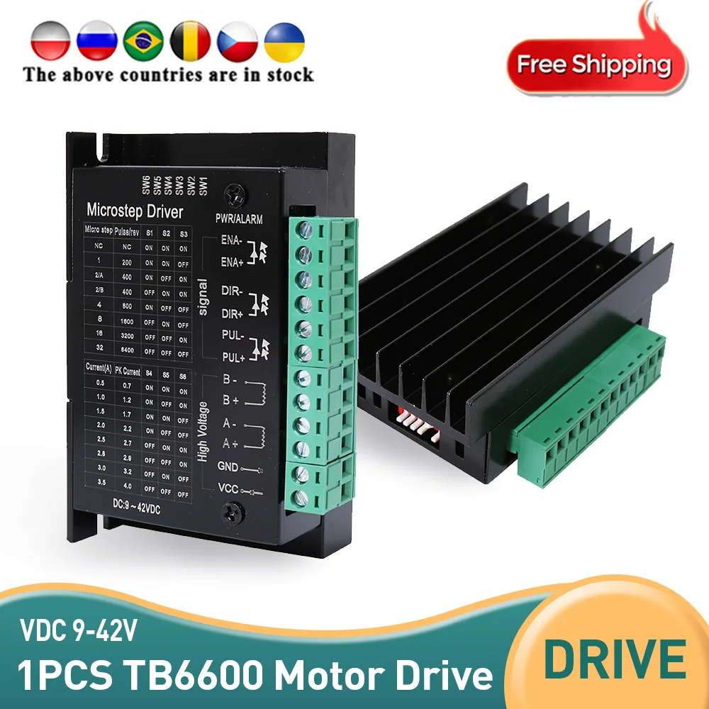 Tb6600 Драйвер шагового двигателя для 42 57 мотор с последовательным возбуждением 2