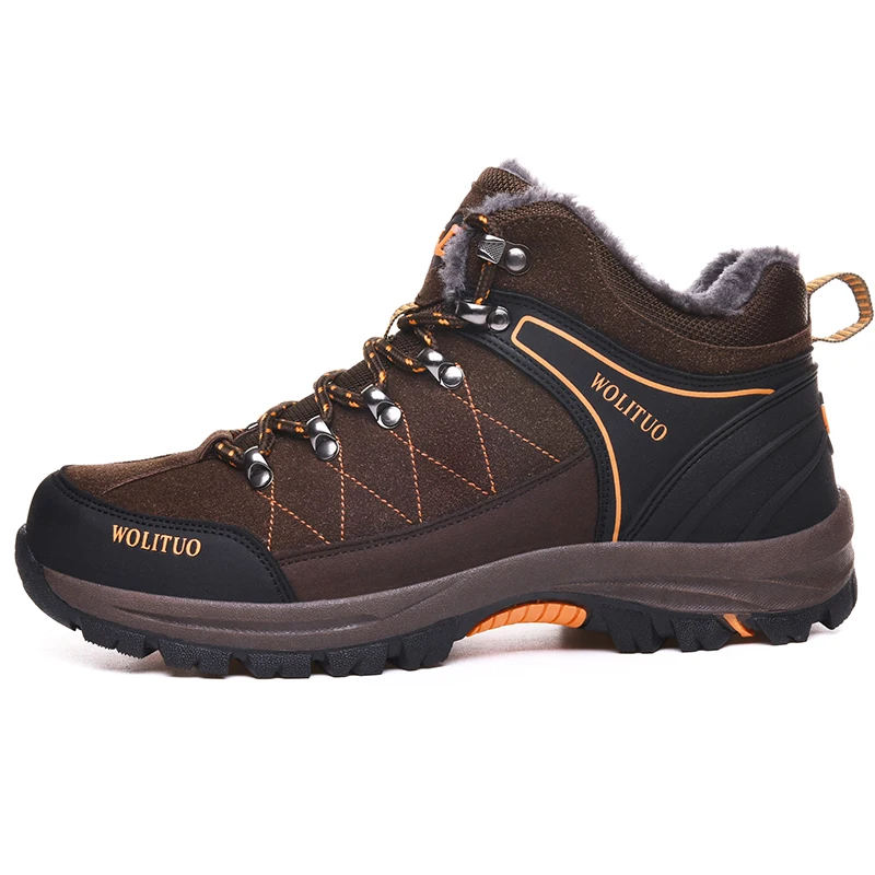 New Arrival Winter Pro-Mountain Outdoor Hiking Shoes for Men Women Add Fur Hiking Boots Walking Warm Training Trekking Footwear