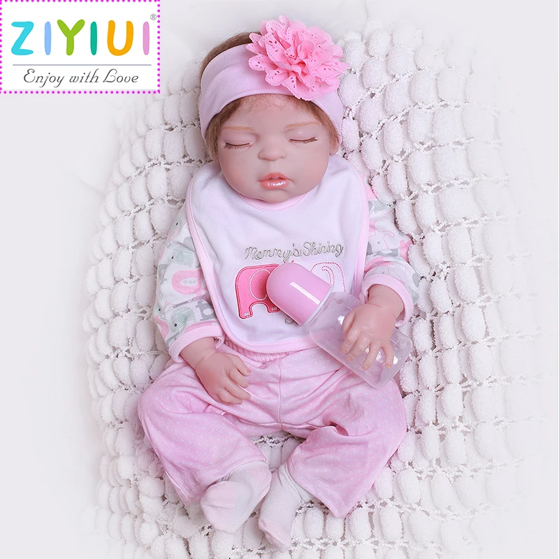 

ZIYIUI Reborn Baby Dolls 24 Inch 60 Cm Girl Full Body Silicone And Simulation Mold Face That Bedtime Toys