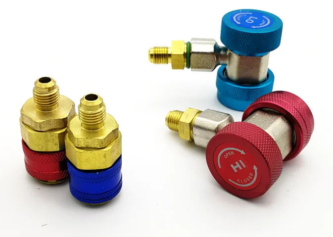 R134A all copper auto quick joint fluorine conversion joint adjustable quick J03