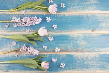 

SHUOZHIKE Vinyl Custom Photography Backdrops Prop flower and Wood Planks theme Photo Studio Background S191020-0211