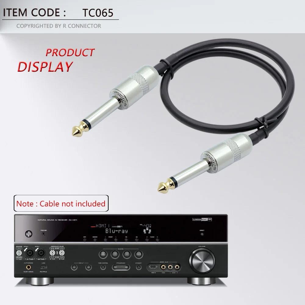 Electrical Connector 10pcs Zinc Alloy Case 1/4 inch Plug Jack 6.35mm Mono/Stereo Male Connector Gold Plated Guitar Effects Pedal Microphone Connector banana plugs,electrical connectors,power jack connector,electrical connector,power plugs,audio jack adapter,audio jack socket,speaker terminal connector,usb plug socket connector,audio av adapter,banana plug connector,coaxial connector,rf connector,cable connector