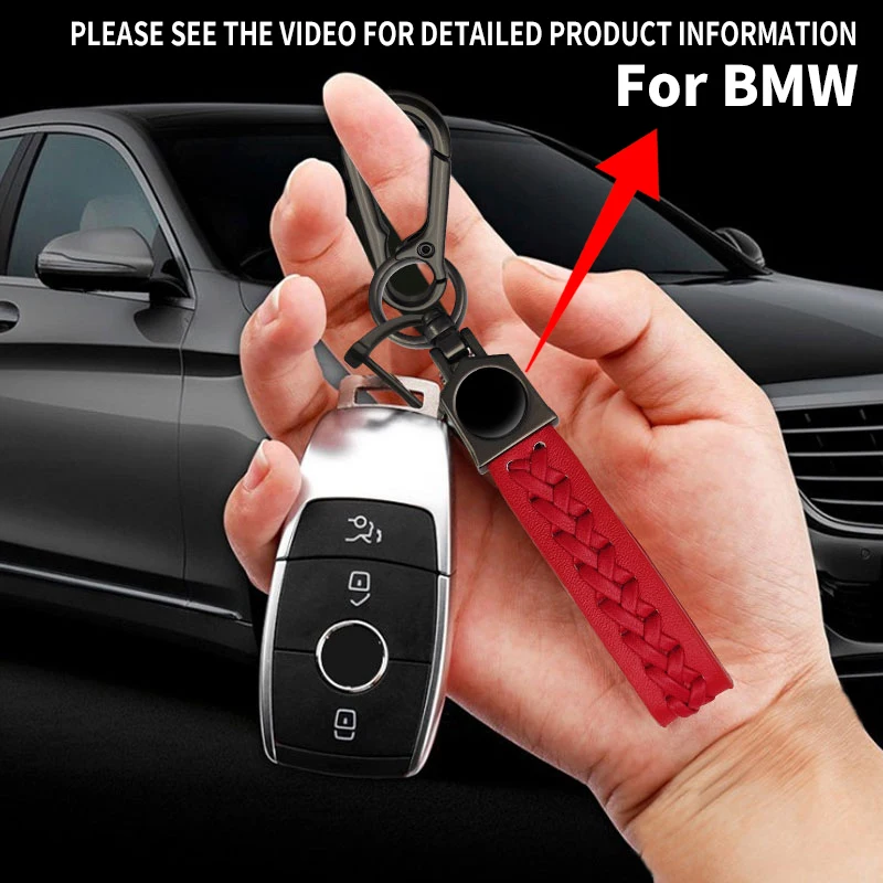Car woven key horseshoe buckle detachable chain handmade pendant For BMW X6 X3 X5 X4 X7 E36 E39 E46 E60 E87 E90 F10 F30 F20 |
