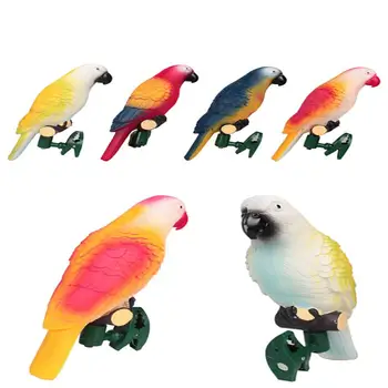 

4pcs/set Solar Power LED Light IP44 Rainproof Parrot Lamp with Clip Bird Shape Night Light for Outdoor Garden Path Tree Ornament