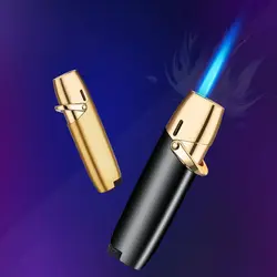 2021 Mini Windproof Torch Jet Lighter Blue Flame Unusual Butane Gas Lighter Portable Cigarette Cigar Lighter Gifts For Ladies