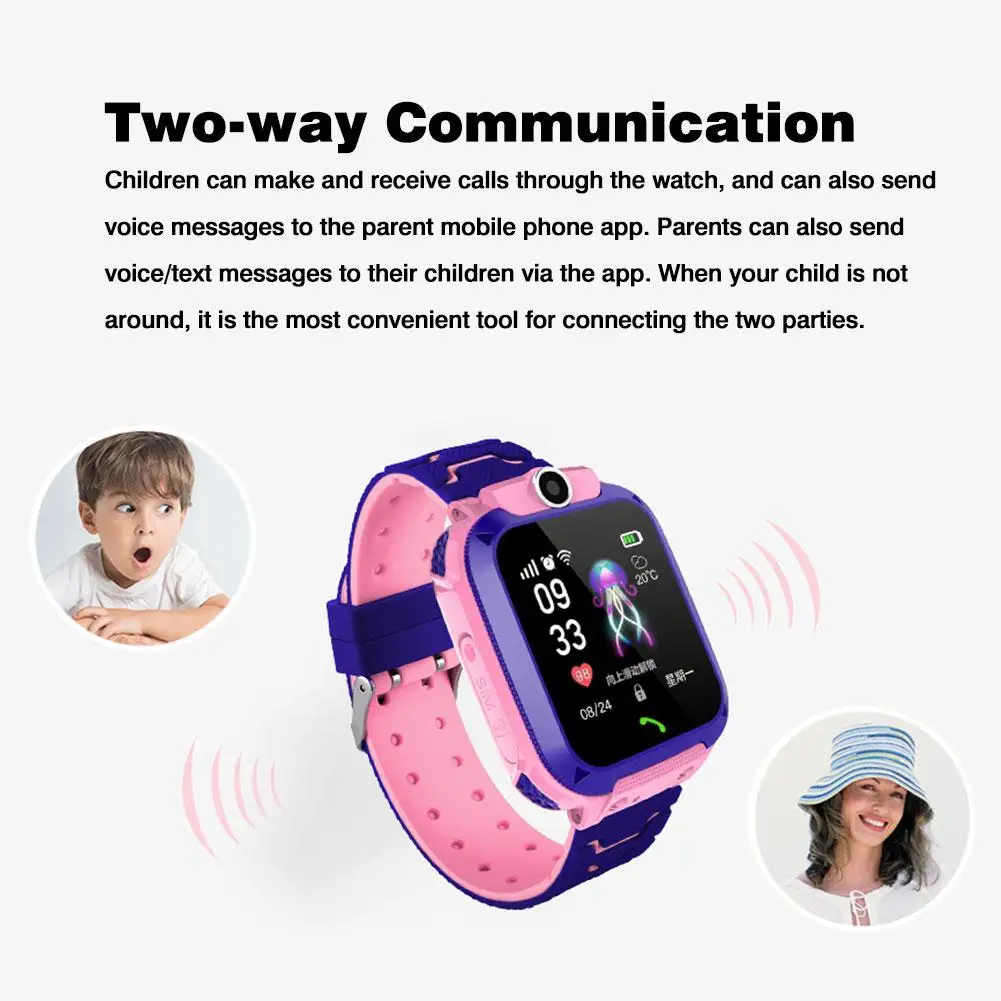 Children's 4G Smart Phone Watch Touch Screen Student Smart Watch Waterproof Positioning Light Watch Multifunction