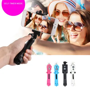 

3 in 1 Wireless Bluetooth Selfie Stick for iphone/Android/Huawei Foldable Handheld Monopod Shutter Remote Extendable Mini Tripod
