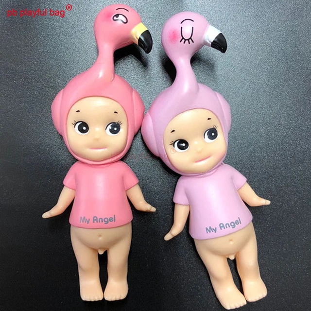 Cute Sonny Angel Flamingo Baby Doll Collection Toy Children Birthday Gift  Decoration Diy - Dolls - AliExpress