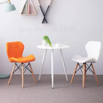 

Nordic Dining Chair Makeup Chair Simple Net Red Ins Stool Home Back Desk Chair Dormitory College Students