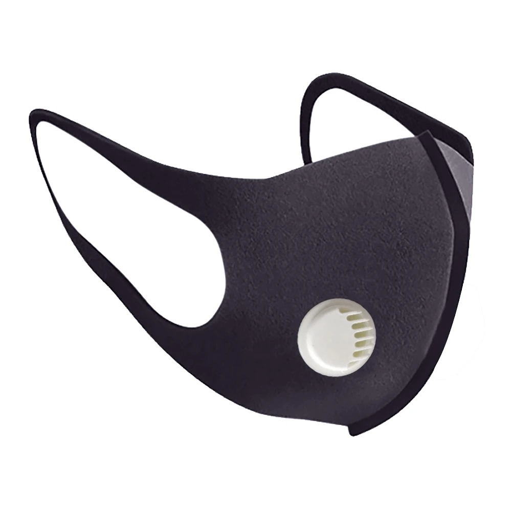 

Adult Kids Mask Nano Breathable Face Mask with Breathing Valve Reusable Anti Dust Pollution Face Shield Wind Proof Mouth Cover