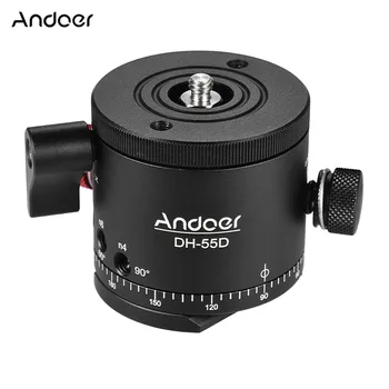 

Andoer DH-55D HDR Panorama Tripod Head Panoramic Ball Head with Indexing Rotator Aluminum Alloy Max. Load 15kg/33Lbs