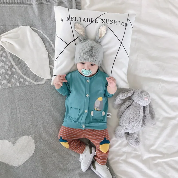 Мини Babe городская Одежда для младенцев Детские универсальные брюки; сезон весна-осень; новые продукты детская одежда платья в полоску с рисунком, детская одежда