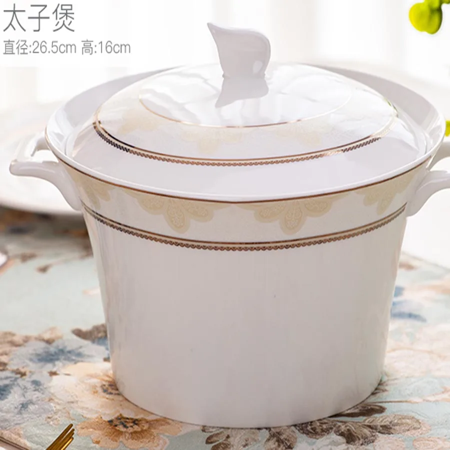 60 Heads Jingdezhen Ceramics Dishes Set Household combination European ceramic tableware tablewar dish set Chinese dish set