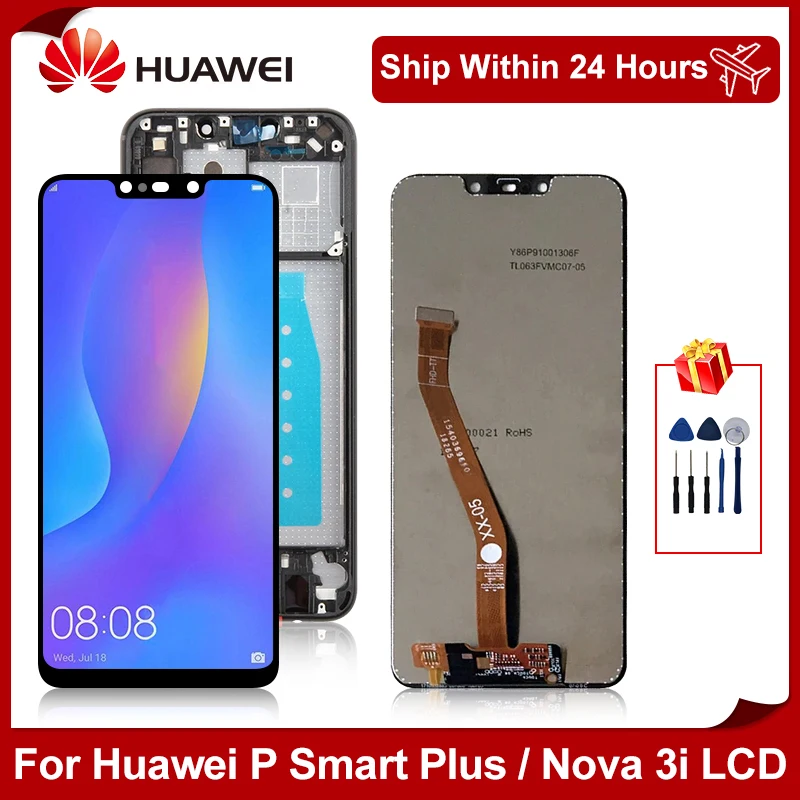 ЖК дисплей 6 3 дюйма для Huawei P Smart Plus Nova 3i сенсорный экран дигитайзер в сборе INE LX1 LX2