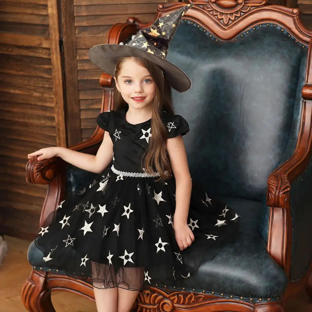 New Girls Christmas Halloween Birthday Costume Tutu Lace Outfits Children Formal Clothes Kids Hat Princess Dress | Детская одежда и