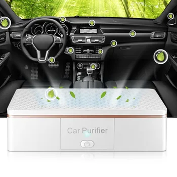 

Car Air Purifier Office Anion Aromatherapy Non Slip Cleaner Stand Silent USB Portable HEPA Filter ABS Mini Home Fresh