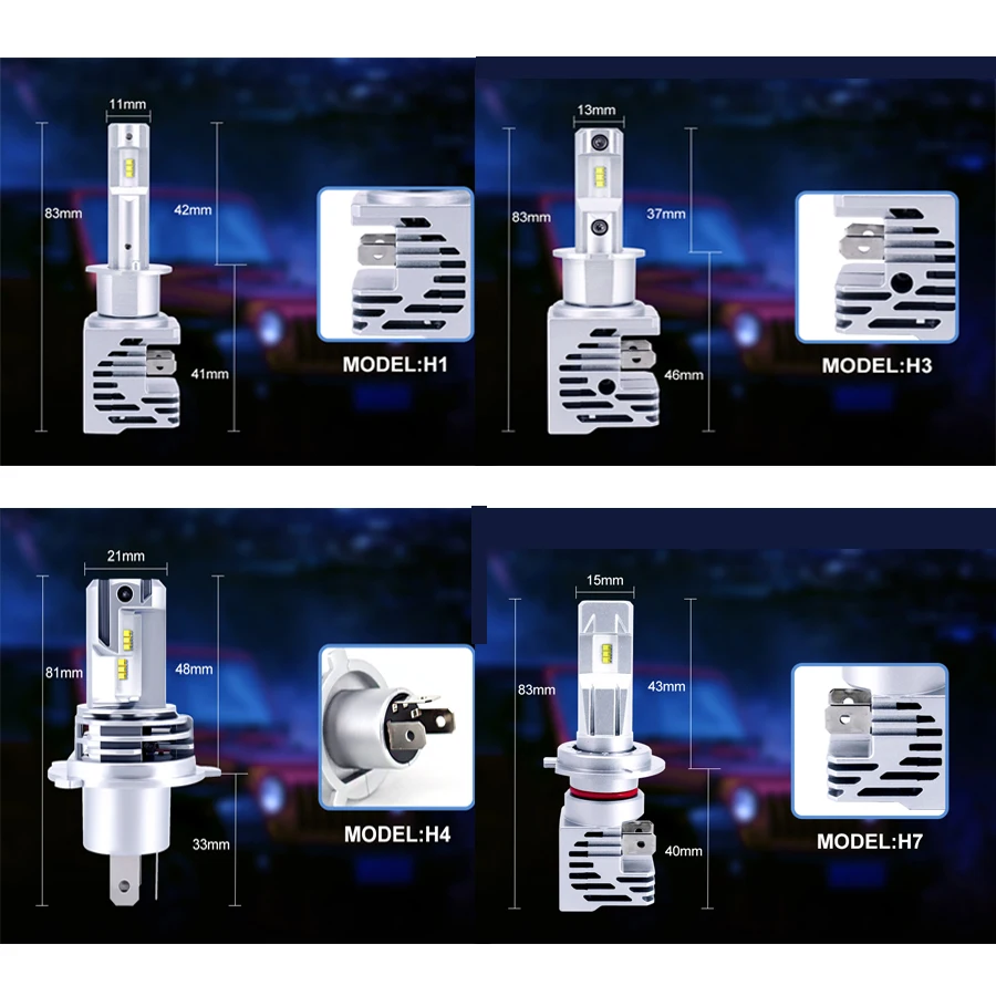 Автомобильные светодиодные лампы Avacom h4, светодиодные автомобильные лампы h7, светодиодные лампы для автомобильных фар H11 h3 12 В H1, светодиодные лампы 9005 Hb3 9006, лампа дальнего/ближнего света