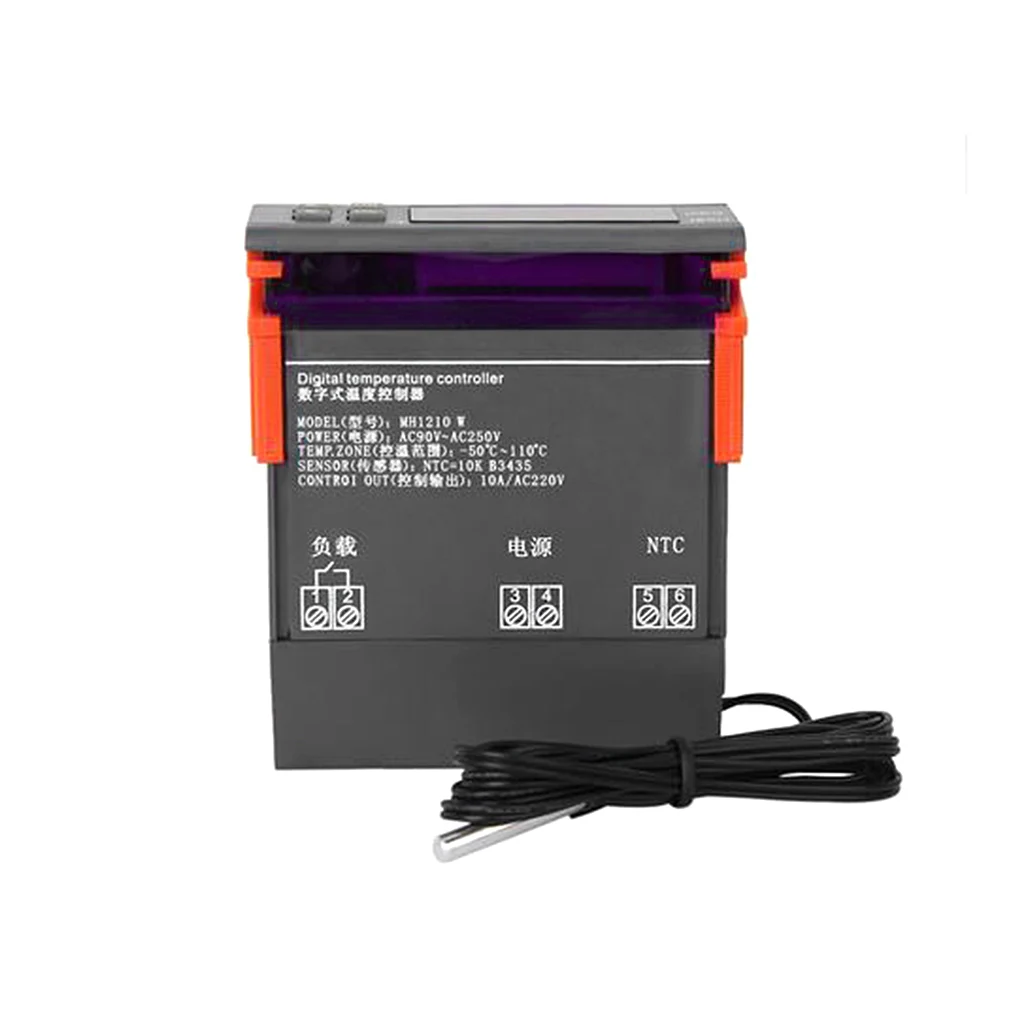 MH1210W AC 90-250V Digital Thermometer Thermoregulator Temperature Controller Thermostat Relay NTC Sensor For Incubator