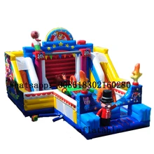 Inflatable Playground Amusement Park Inflatable Climbing Wall Slide Combos High Quality Commercial PVC Fun City